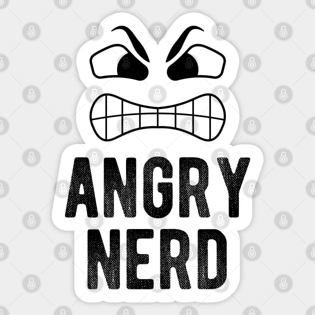 Angry Nerd not Angry Birds Sticker by Walking Millenial